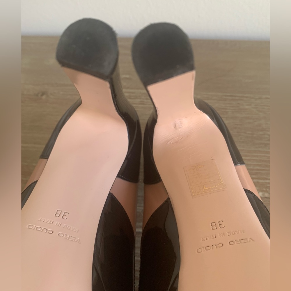 SZ 38 US 7.5 Red V Valentino 5” Platform Heels - Picture 10 of 12